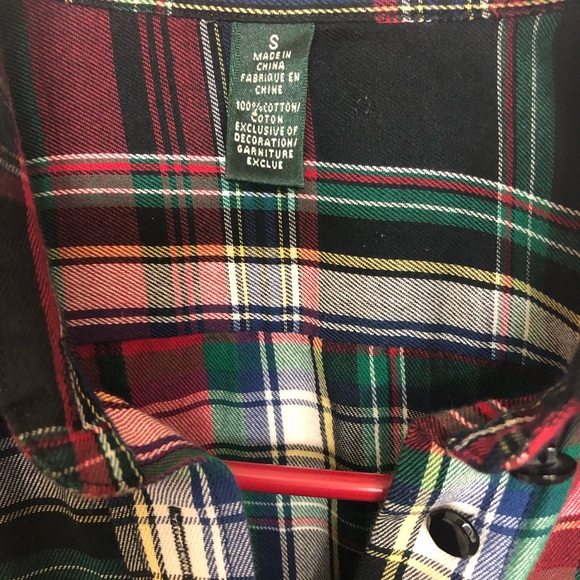 Ralph Lauren Plaid red/green. Crest Twill Shirt - Picture 6 of 6